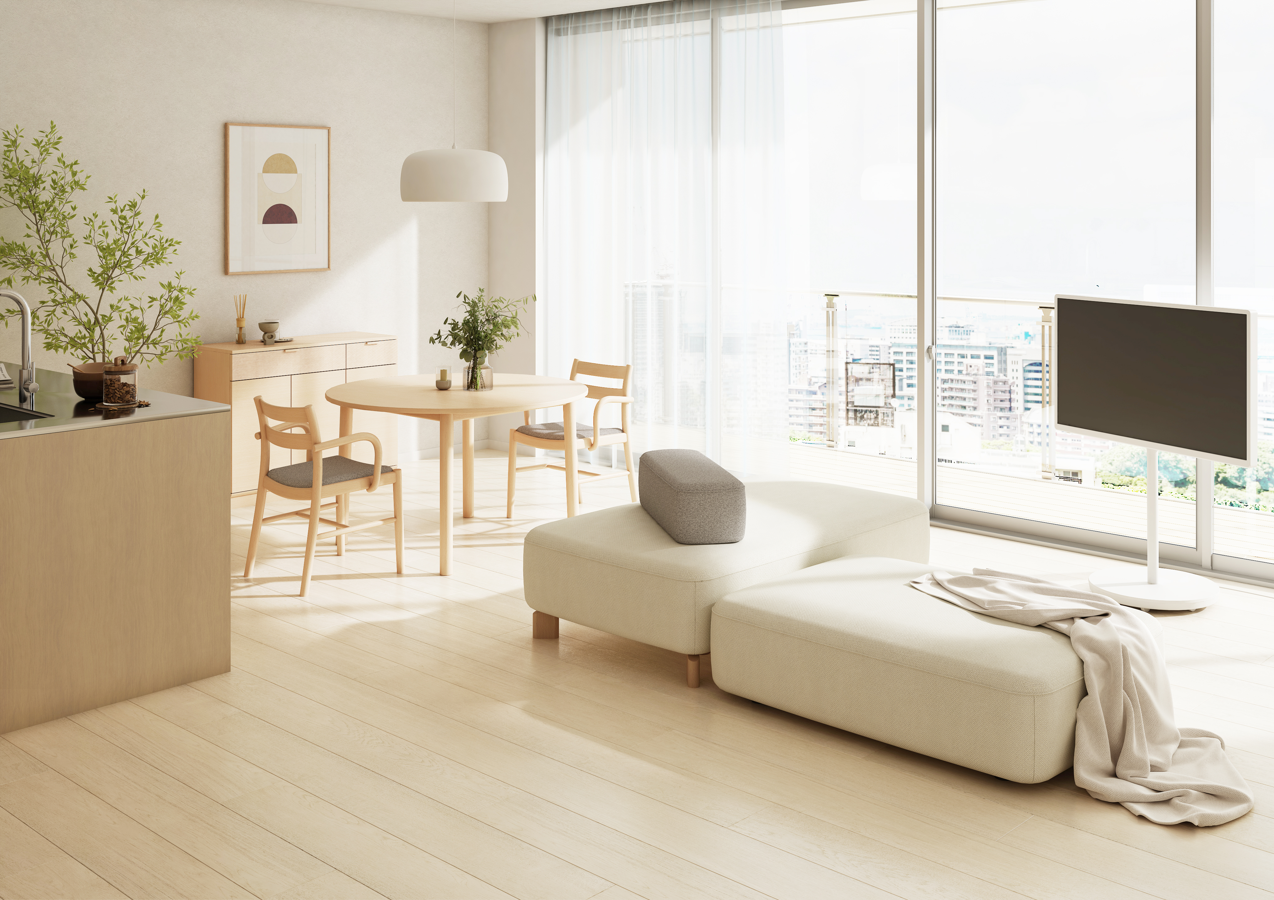 カリモク チターノ イエロー クリーム 9/24【店頭お持ち帰り特別価格