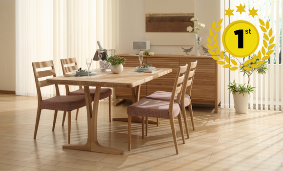 カリモク　ハイバックチェア　モダンデザインの木製チェア　アーム付き　② 楽天市場】ハイバック（ブランドカリモク家具）（ダイニングチェア