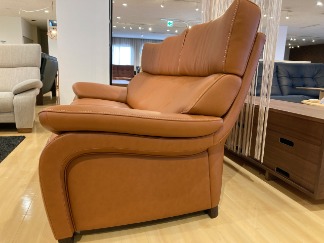 ( ˆoˆ ) 　HR457 【曲線美】高級 カリモク　美品 カリモク家具 カリモク シェーズロングセット（幅195cm）WG30