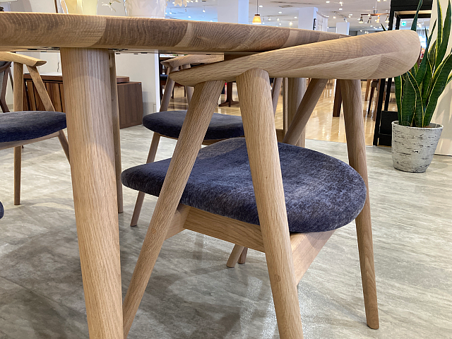木製椅子セット ストライプクッション付き カリモク　半端 カリモク家具 CW8076 E K H Y Q A XR P L ベンチ 180cm 3人掛け
