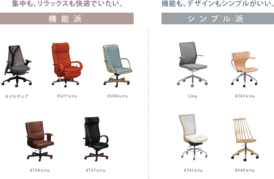 機能派 シンプル派