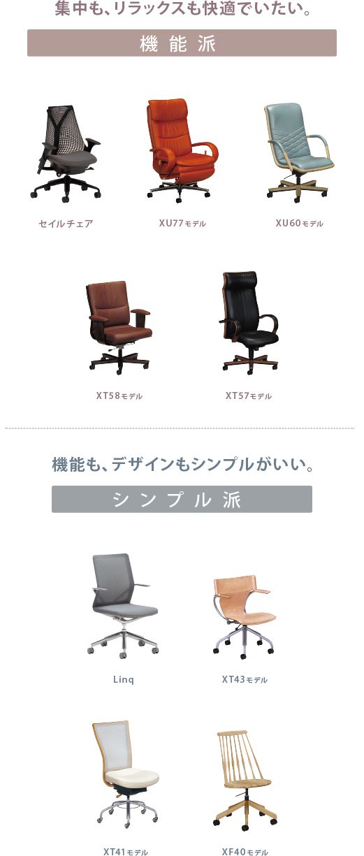 機能派 シンプル派