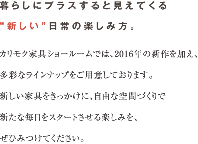 こだわり実現。暮らしづくりのヒント