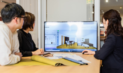 ショールームのご案内予約 レイアウトのご相談