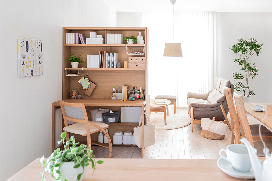 学習机ならカリモク家具 ファミリーシェアデスク 国産家具メーカーのカリモク家具 Karimoku