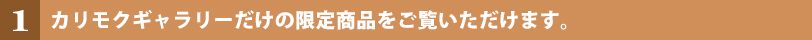 カリモクギャラリーだけの限定商品をご覧いただけます。