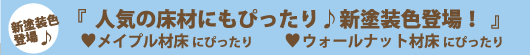 人気の床材にもぴったり♪新塗装色登場！