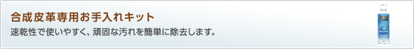 合成皮革専用お手入れキット