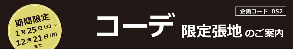 期間限定 コーデ限定張地のご案内