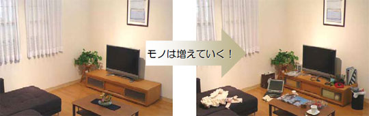 モノは増えていく!