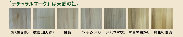 「ナチュラルマーク」は天然の証。