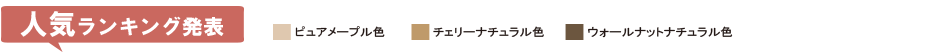 人気ランキング発表