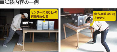 試験内容の一例