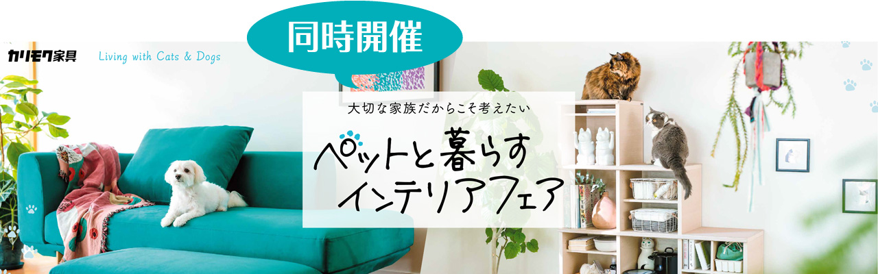 ペットと暮らすインテリア